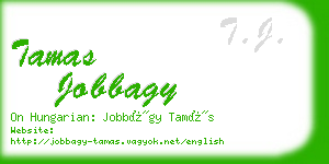 tamas jobbagy business card